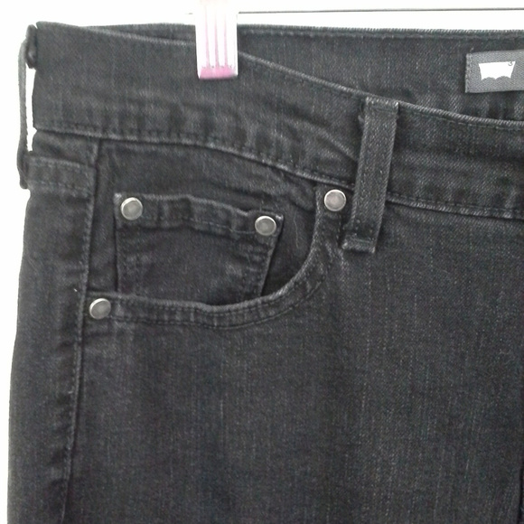 Levis 515 jeans Size 12L Stretch Black Boot cut - Picture 4 of 8